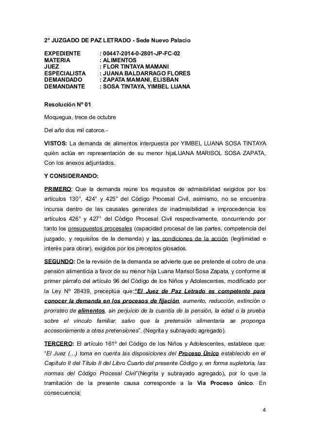 MODELOS DE DEMANDAS Y RESOLUCIONES