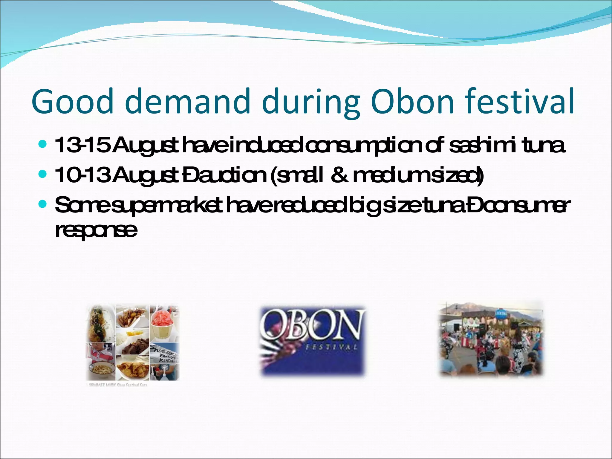 Demand & consumption of tuna in japan PPT