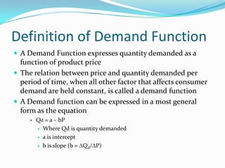 Demand Curve | PPTX