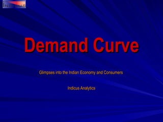 Demand Curve Glimpses into the Indian Economy and Consumers  Indicus Analytics 