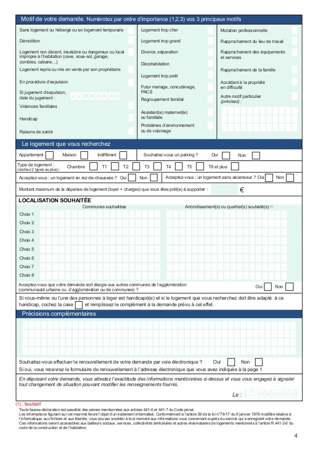  Demande  de  logement  social 
