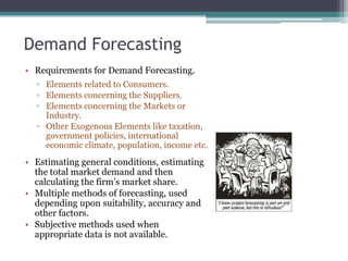 Demand estimation and forecasting | PPTX