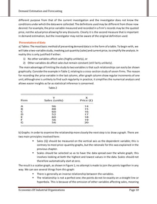 Demand estimation and forecasting | DOCX