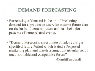 Demand forecasting | PPT