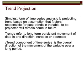 Projecting Trend Demand forecasting | PPTX