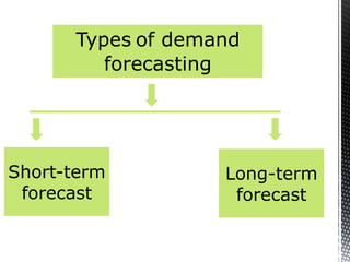 Demand forecasting. | PPTX