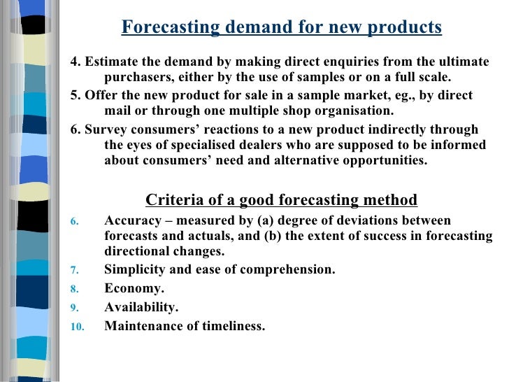 new product forecasting