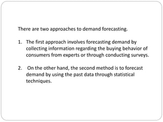 Demand forecasting | PPTX