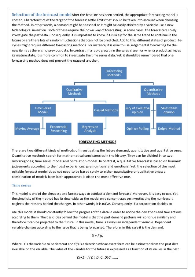 demand forecast model