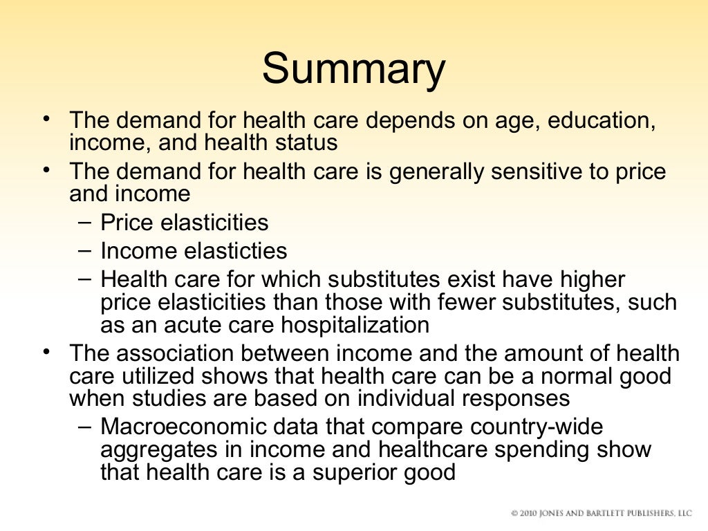 Demand for healthcare umadhay
