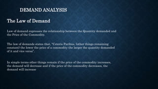 demand analysis: meaning, functions & laws Images High... Demand Function in Managerial Economics. | PPTX