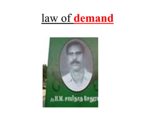 law of demand
 