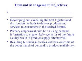 Demand management and customer service | PPT