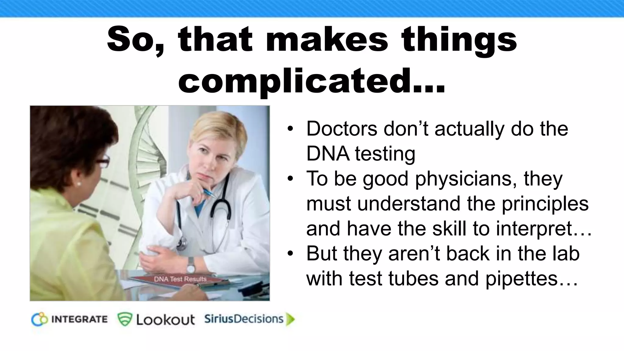 31
“You don't have to be a
data scientist. You just
have to be able to interpret
and act on data.”
~ Kerry Cunningham
SiriusDecisions
 