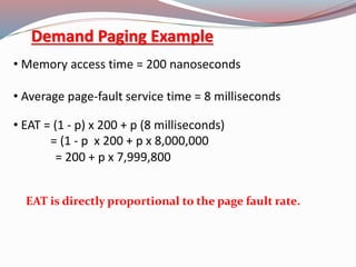 Demand paging | PPTX