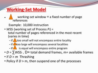Algorithm Page Working Set Demand paging | PPTX