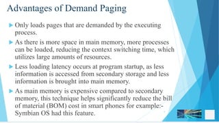 Demand paging | PPTX
