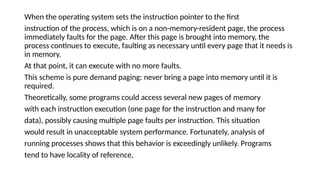 DEMAND PAGING IN OPERATING SYSTEM unit III | PPTX