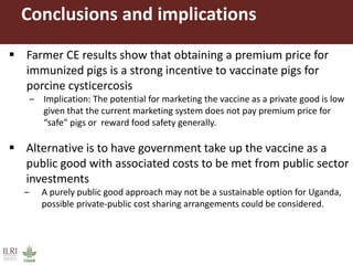 Demand for porcine cysticercosis vaccine in Uganda: Lessons and insights