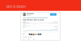 SEO IS DEAD!
 