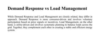 Comprehensive Overview of Demand Response and Load Management in Energy ...