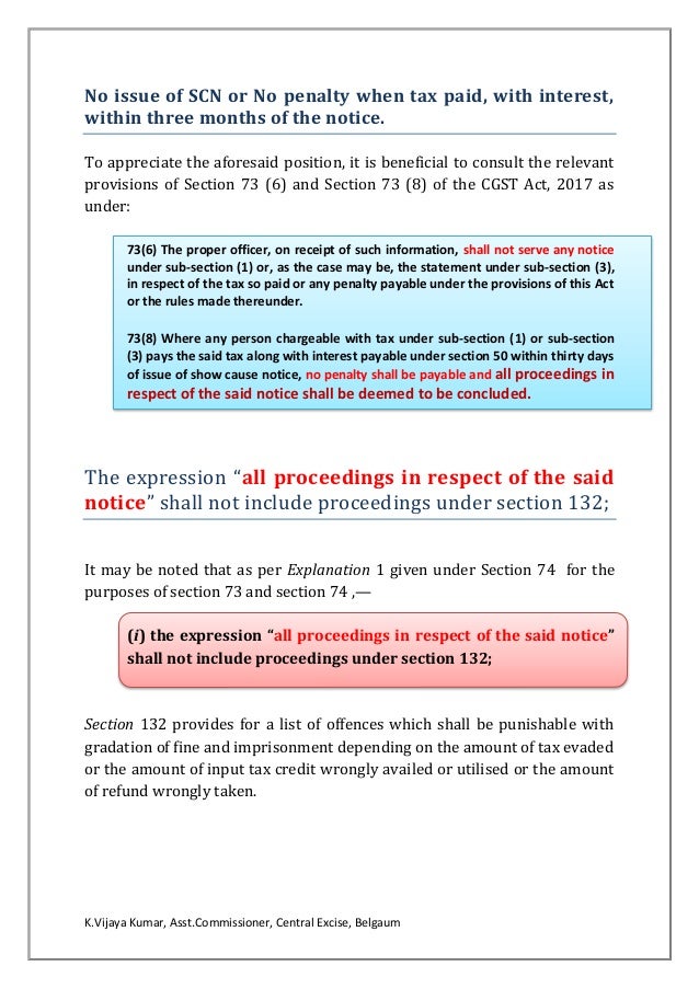 Demands and Recovery under GST