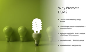 Comprehensive Overview of Demand Side Management in Power Systems | PPTX