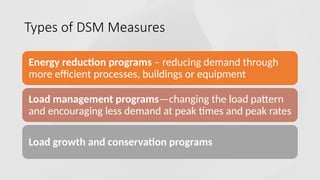 Comprehensive Overview of Demand Side Management in Power Systems | PPTX