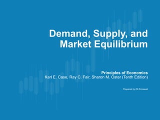 Demand, Supply, and
Market Equilibrium
Principles of Economics
Karl E. Case, Ray C. Fair, Sharon M. Oster (Tenth Edition)
Prepared by Eli Ermawati
 