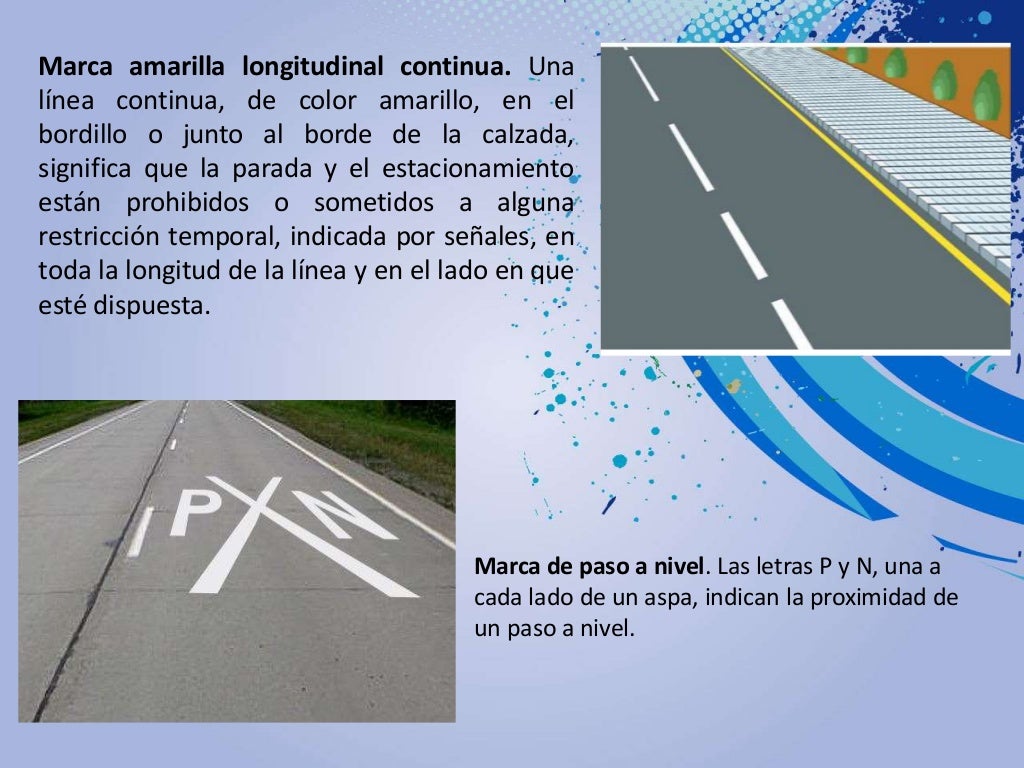 Demarcación y señalizacion de areas