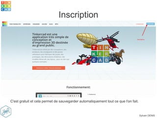 Sylvain DENIS
Inscription
C'est gratuit et cela permet de sauvegarder automatiquement tout ce que l'on fait.
 