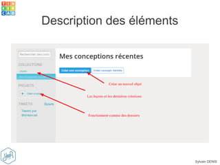 Sylvain DENIS
Description des éléments
 