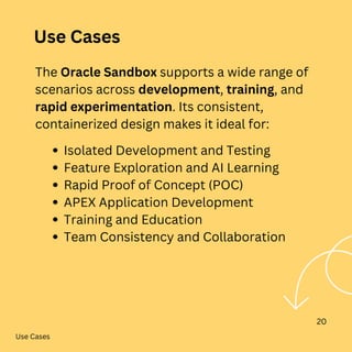 Oracle Sandbox | Pre-Configured, Isolated, and Developer-Ready | PDF