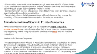 Dematerialisation: A Guide for Shareholders | PPTX