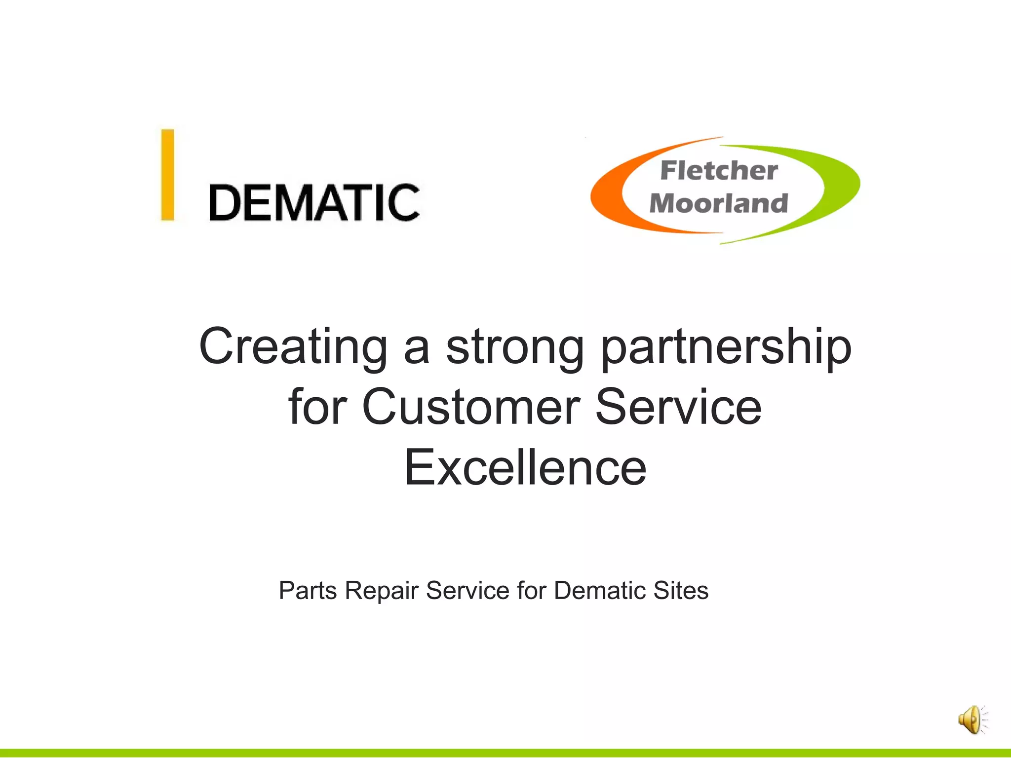 Dematic Parts Repair PPT