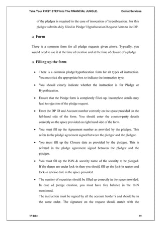 Pledge Request Demat services | DOC