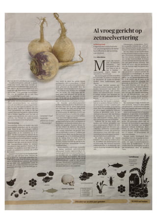 De mens werd groot op knollen (NRCWEEKEND) - #softpaleo 