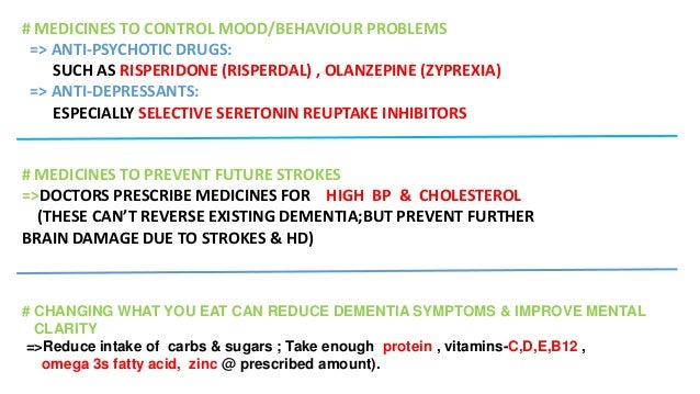 Risperidone For Vascular Dementia
