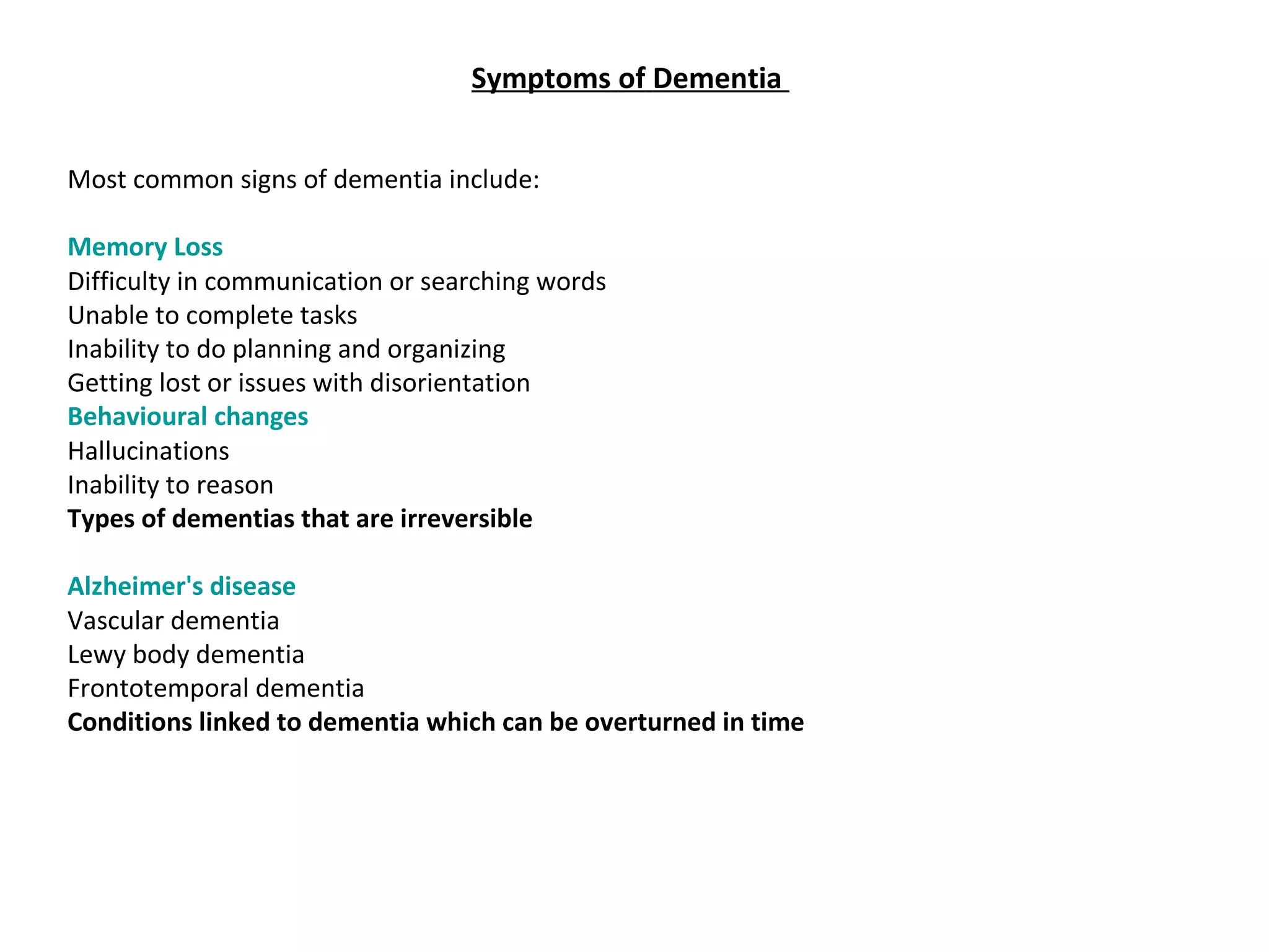 Dementia | PPT