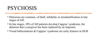 DEMENTIA causes management investigation | PPTX