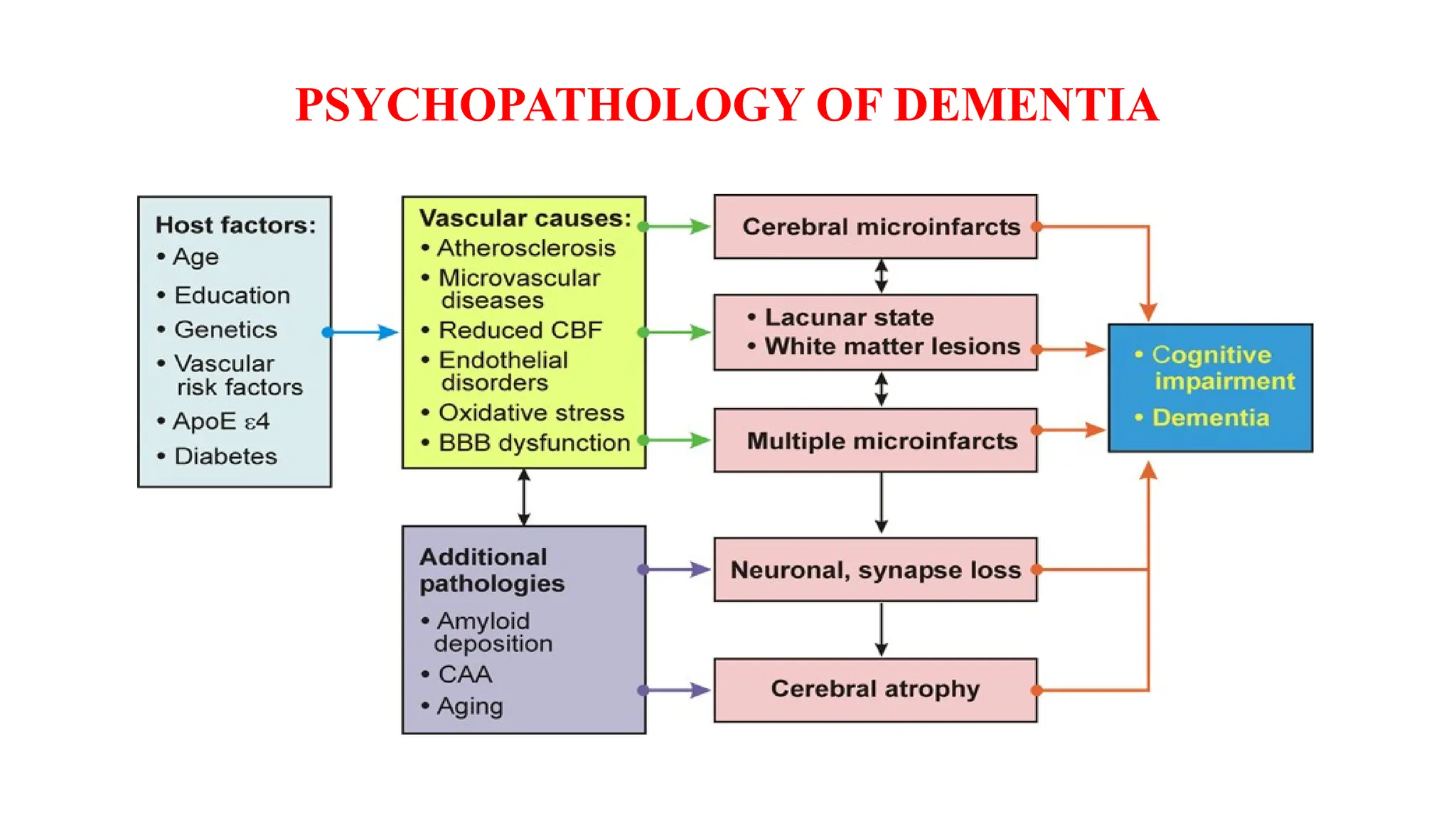 PSYCHOPATHOLOGY OF DEMENTIA
 