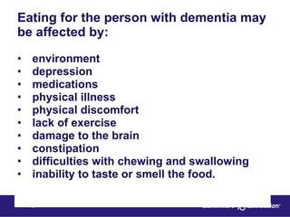 Dementia and nutrition | PPT