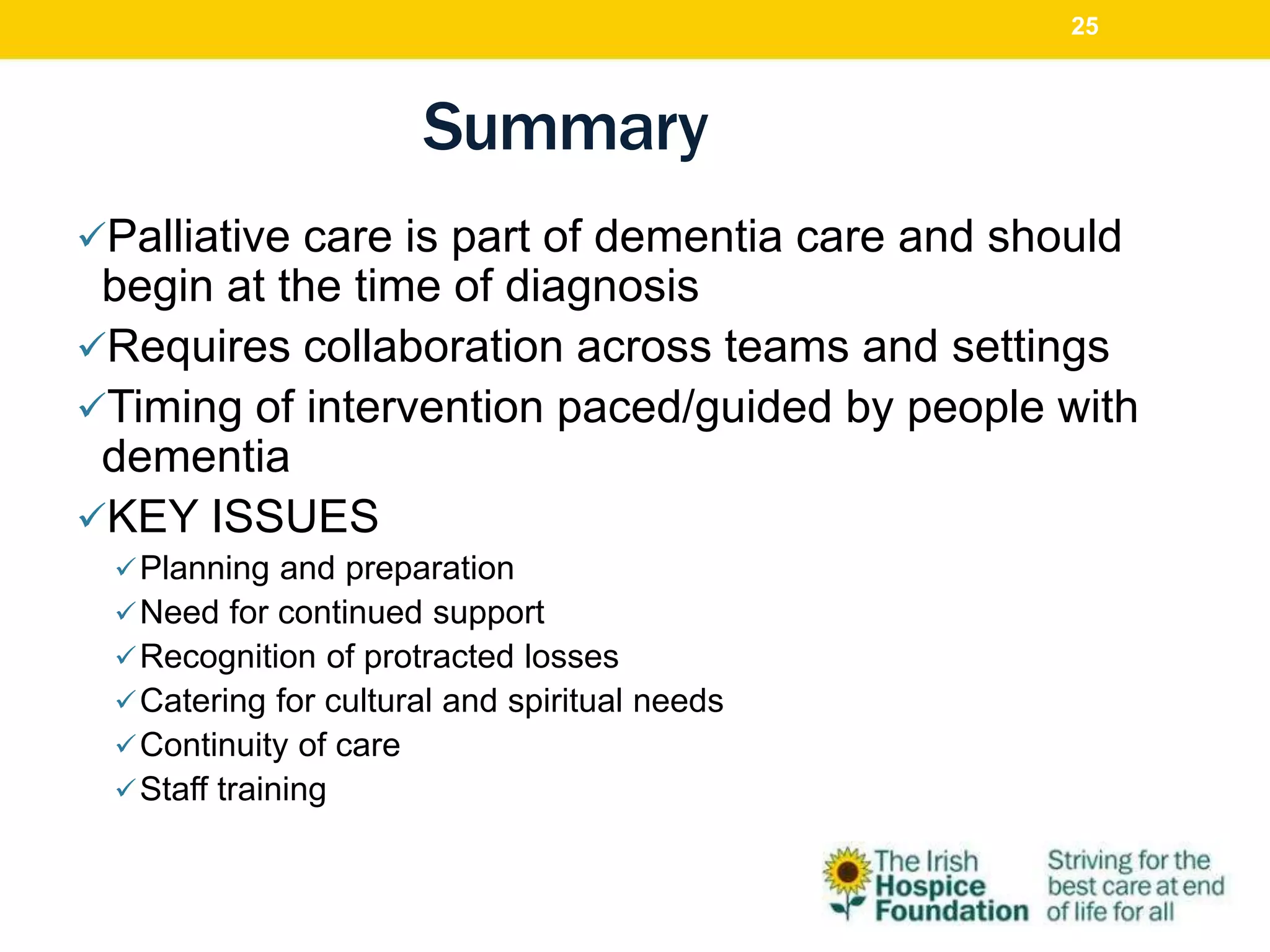 Dementia and Palliative Care | PPTX