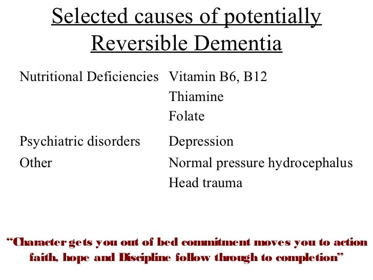Dementia an overview