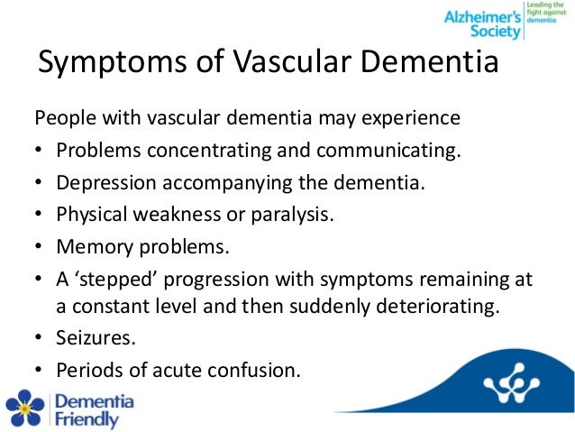 vascular dementia symptoms