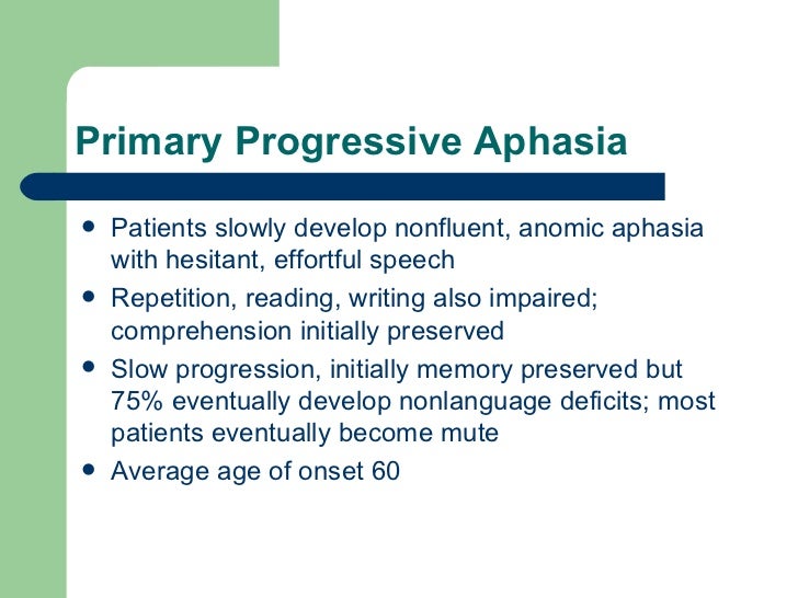 New Treatments For Primary Progressive Aphasia Dementia diagnosis and_treatment