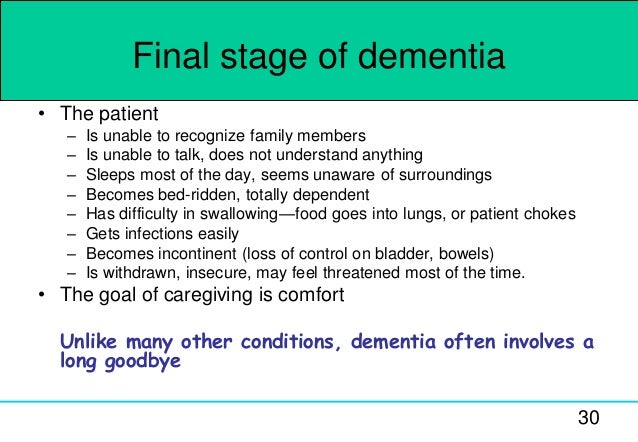 How long does each stage of dementia last?