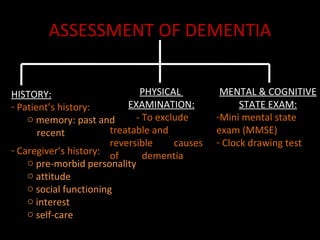 Memory Examination Dementia | PPT