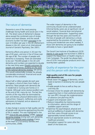 Care towards the end of life for people with dementia | PDF