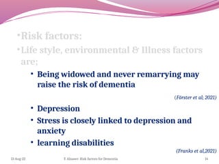 Photo inspiration: Fresh Look at Dementia And Its Risk Factors And Prevention Pptx